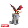 1176Pcs MOC Dragons Game Roller Dice Tower Building Blocks Set And Dungeonsed Self-Loading Dice Bricks Toys Kids Christmas Gift