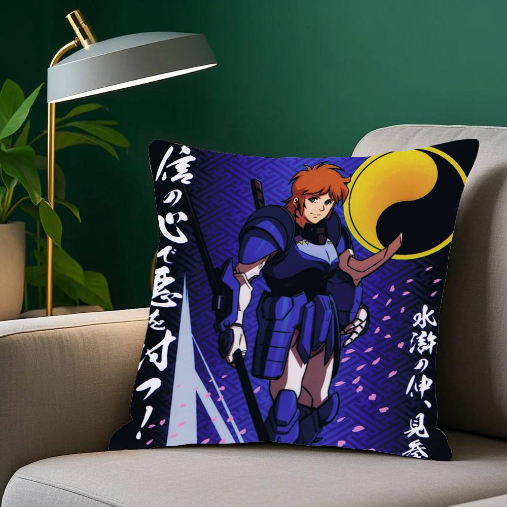 Anime R-Ronin Warriors Pillow Case Home Decor Throw For Sofa Bed Car Room Decor Gift Idea