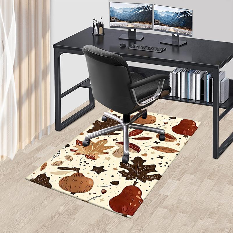 1PC Autumn Leaves Extra Large Non Slip Floor Carpet, Office, Family, Bedroom, Studio Large Area Rug Indoor Rugs, Vibrant Colors