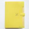 1PC Jelly Color 5-index Expending File Folder Office Supplies Student Stationary A4 Size Letter Size Smile Printing