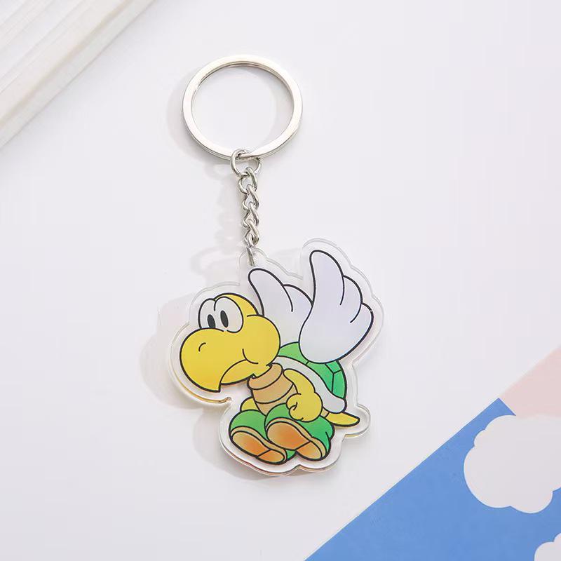 Super Mario Acrylic Keychain Anime Cartoon Backpack Pendant