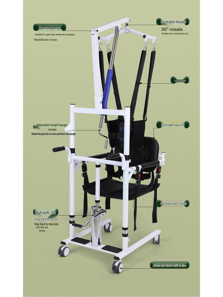 Hydraulic Multifunctional Lift and Transfer Machine for Elderly Care