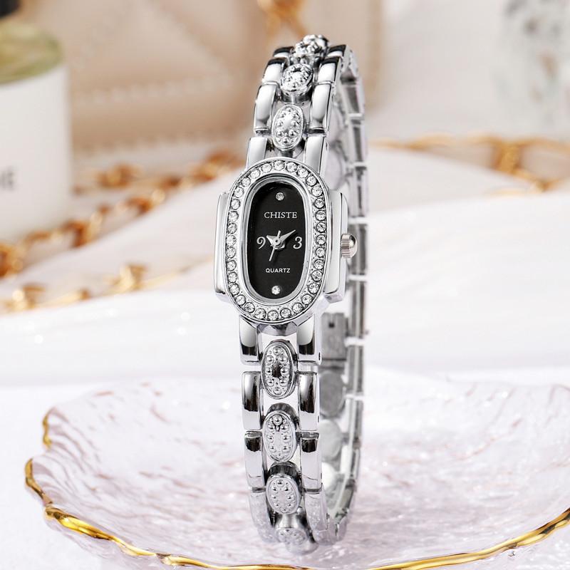 Watches for Ladies Luxury Diamond Quartz Gold Bracelet Wristwatch Women Watch Fashion High Quality Female Clock Rhinestone