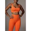 Women's Straight Draped Hip Tight Yoga Pants Solid Colour Sleeveless Vest Fashion Casual Pant Suit