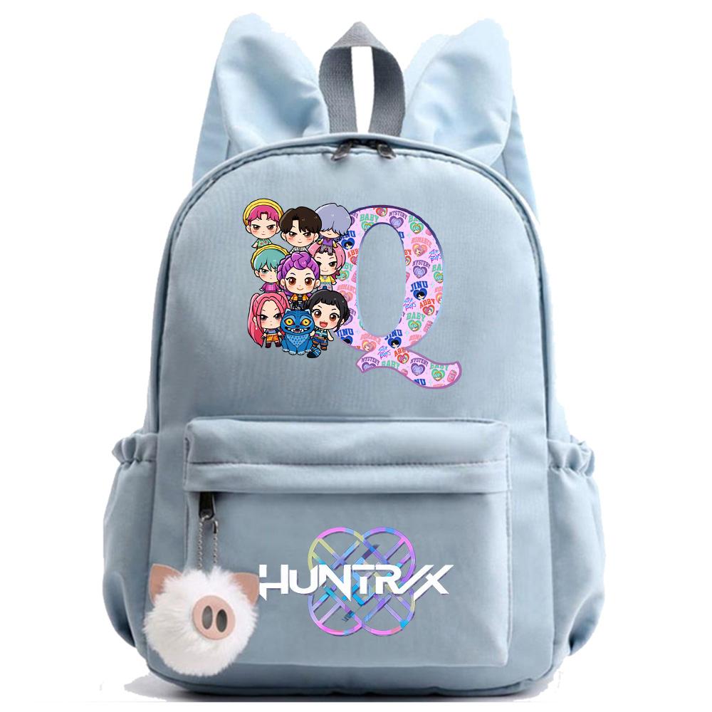 26 English Letter K-Pop Printed Backpack Student Teenager Bookbag for Boy Girl Schoolbag Kid Gift Women Large Capacity Travel Bag Rucksak