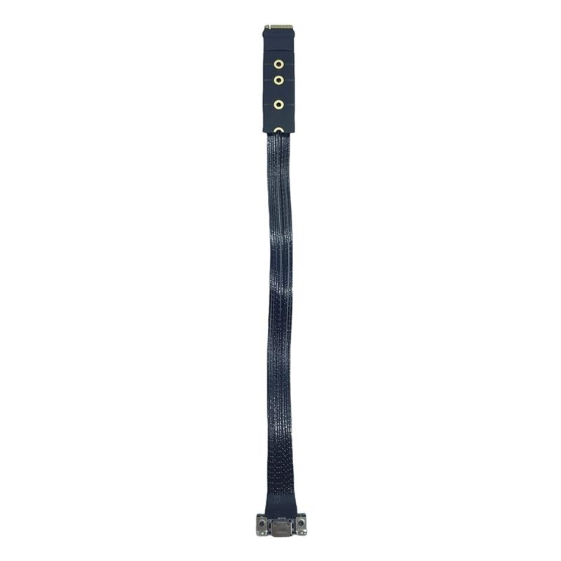 M.2 to Oculink 4i Extension Cable PCIe4.0 Gen4 Silver Plated Cable for M.2 M Key NVME to SFF8611 Adapter Cable
