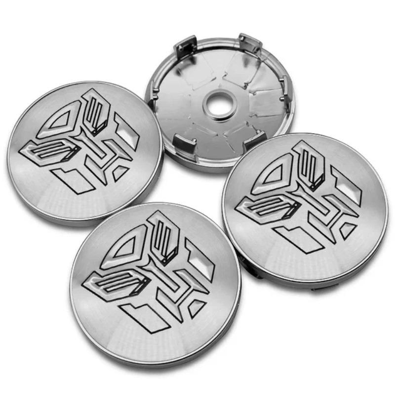 

4 шт. 56+60 мм Логотип Автоботів Трансформери Значок Емблема Наклейки Ковпаки на Центр Маточини Колісного Диска Кришка Обода Автомобільні Декоративні Аксесуари 60mm Cap