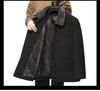 Woodpecker Men's Plus Velvet Thickened Winter Jacket - Warm Cotton Outerwear for Middle-Aged and Elderly