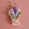 Flower Keyrings Crochet Keyrings Handmaking Bouquet Keychain Creative Knitted Flowers  Backpack
