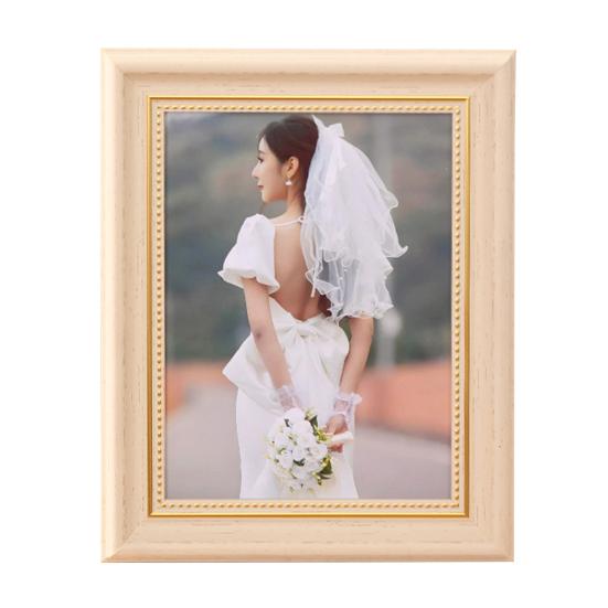 6/7-Inch Vintage Photo Frame Clear Glass Heavy Duty Art Painting Picture Display Frame