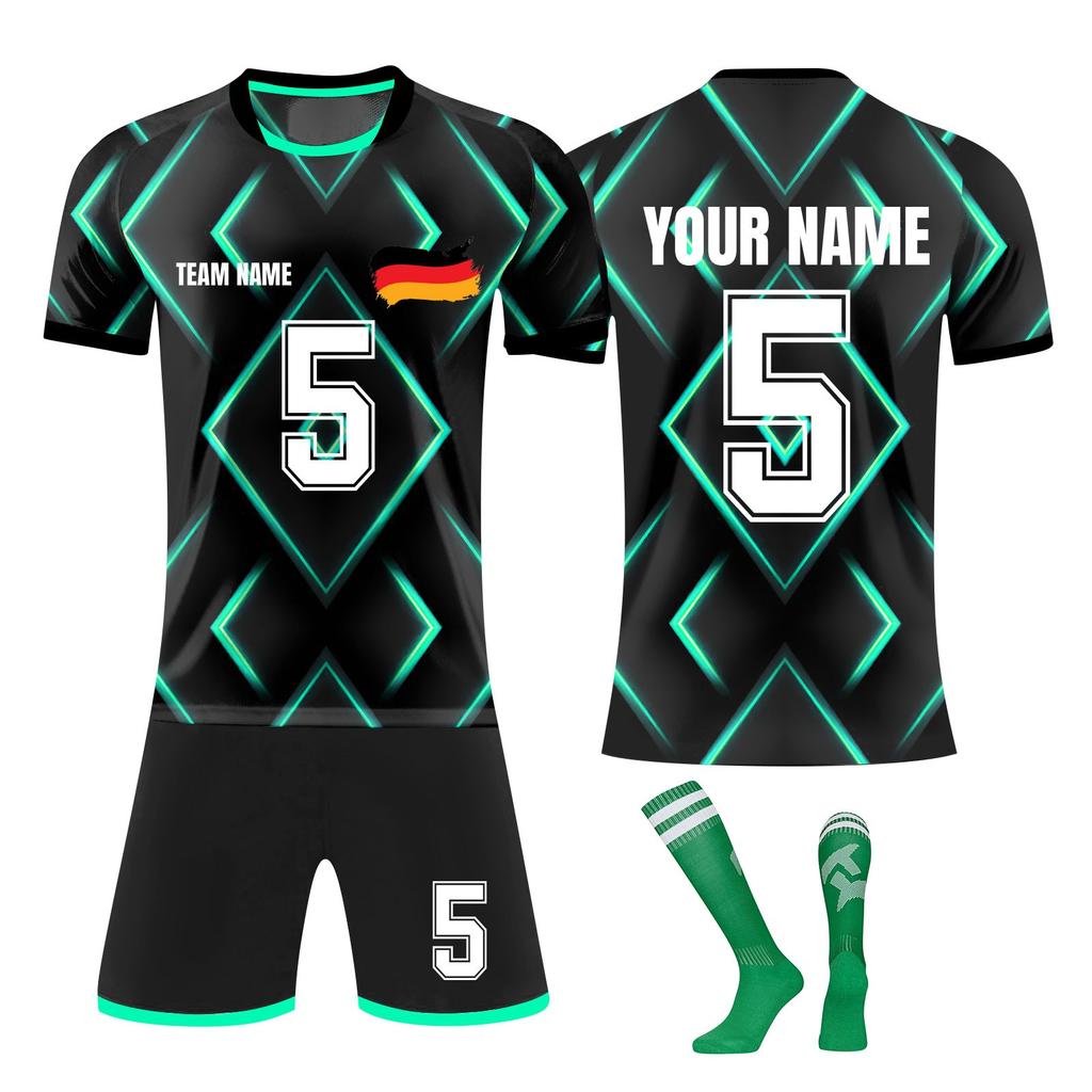 Kit magliette personalizzate uomo e ragazza con nome e numero maglie da calcio personalizzate per ragazzi tuta da allenamento