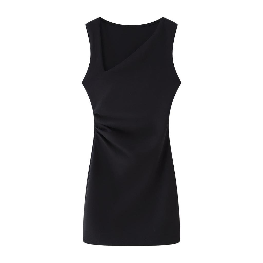 Spring 2025 Women's European & American Style Short Pleated Dress