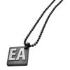 Emporio Armani Black and Gunmetal Necklace Pendant EGS2754060 [Used]