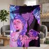Rumi & Jinu Custom Flannel Blankets Soft Warm Cozy Throws for Home Decor Holiday Gifts