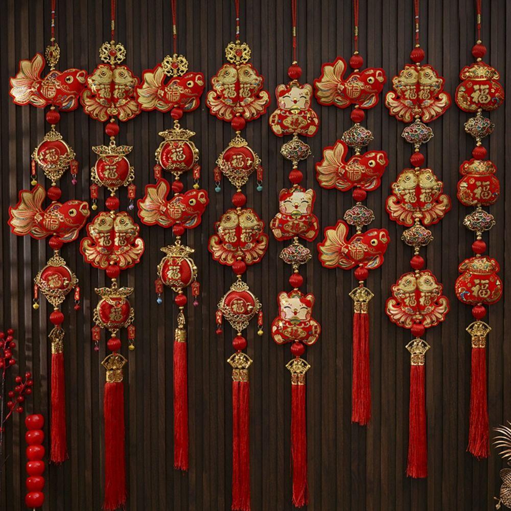 Reusable Spring Festival Decoration Pendant Traditional Chinese Knot Hanging  Living Room