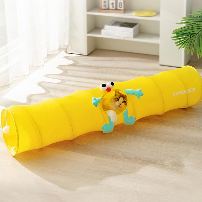Play Tunnel For Cats Foldable Bored Cat Interactive Tube Tunnel Interactive Small Pet Playful Game For Kittens Rabbits Puppies