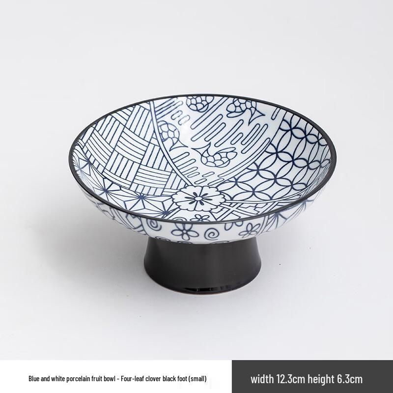 Vintage Blue and White Ceramic Fruit and Snack Plate