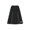 X Beams Collaboration Solid Color Decorative Zipper Casual Long Skirt Women Skirts Black T11W349301F-BK