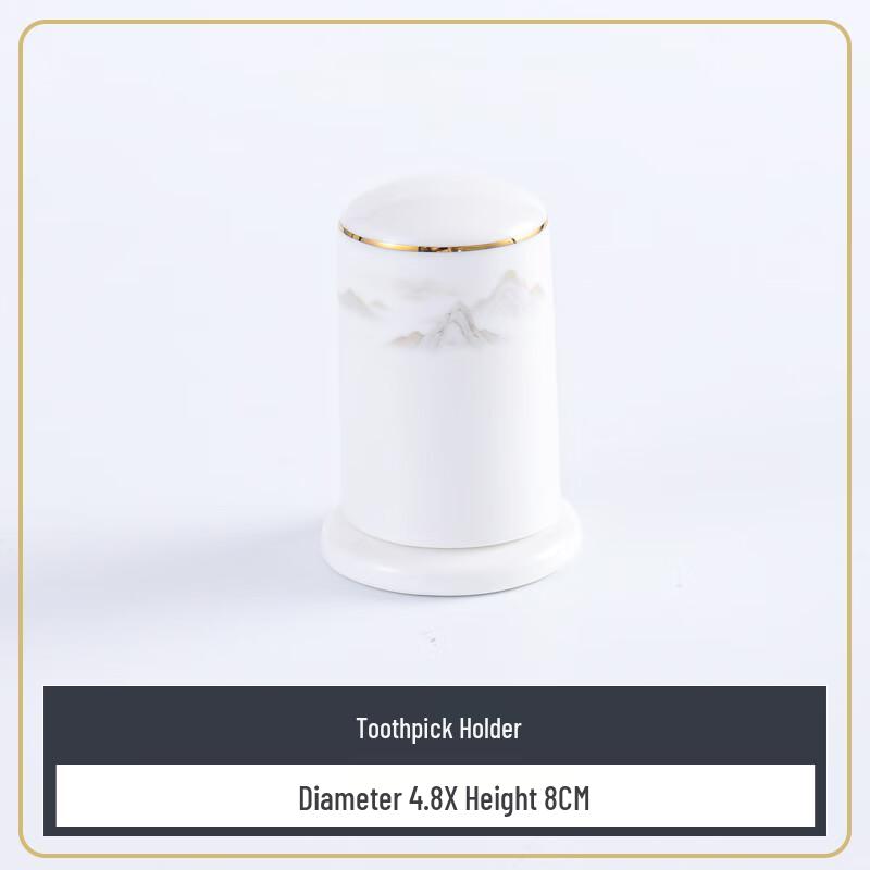 Ru Han Chaoyang Bone China Toothpick Holder