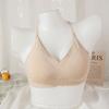 3-Way Wear Seamless Liquid Foundation Halter Backless Bralette Soft Breathable Versatile Top