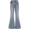 ONLY Women's Retro High-Waist Distressed Flare Jeans