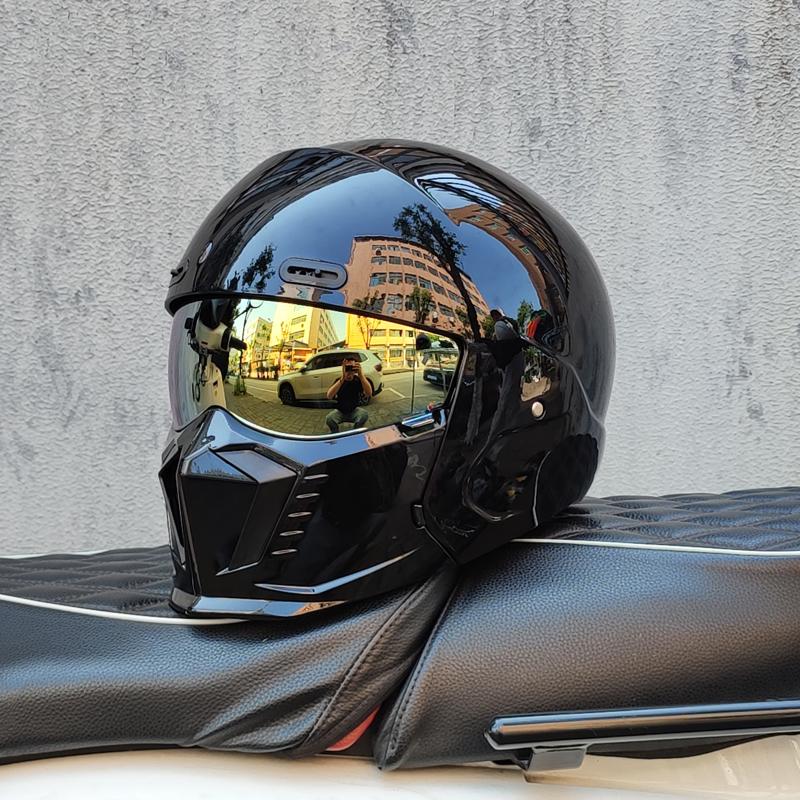New Scorpion Retro Motorcycle Cascos Moto Locomotive Personality Multi-purpose Combination Helmet Half M L XL XXL XXXL