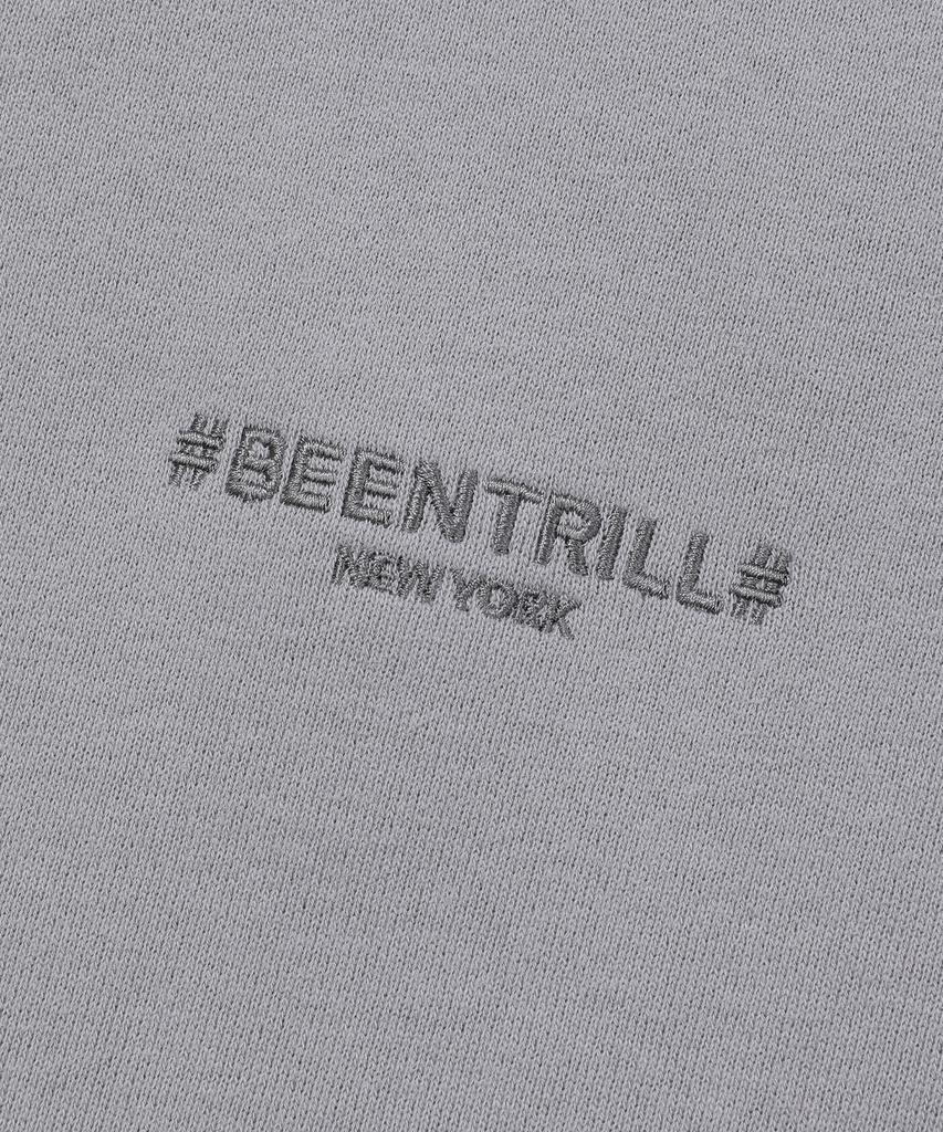 BEENTRILL Essential Hashtag Logo Brushed Sweatpants (Light Grey)