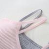 Cotton Training Bra for Girls, Puberty Stage 1&2 Camisole Vest, Thin Wireless Bra for Kids 10-14 Years Old