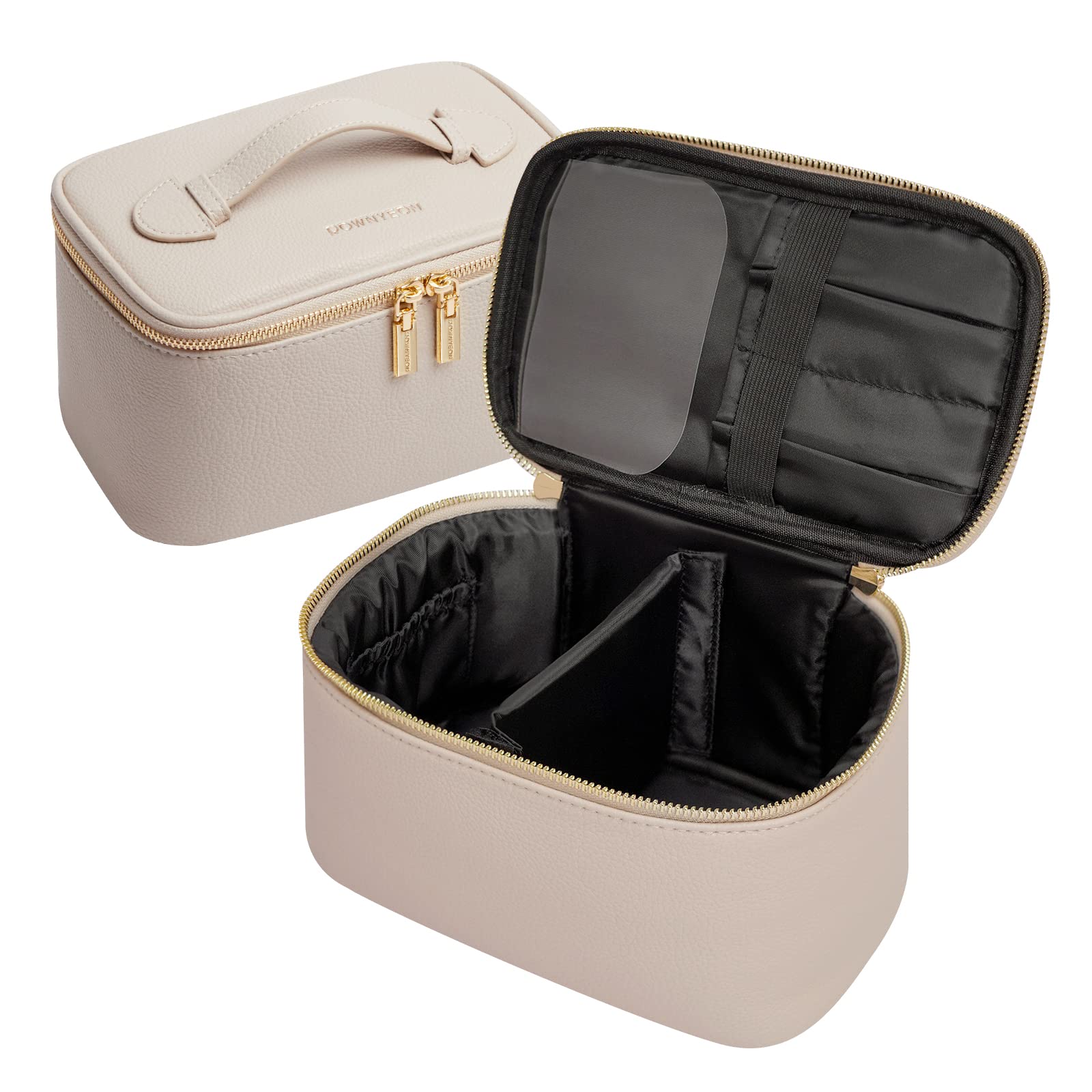 

Rownyeon Косметическая подушка для макияжа, Большая кисть, Белый чехол, Чехол, Чехол, Вместимость, Карман, Путешествия, Водонепроницаемый, Легкий, Портативный, Милый, Стильный,