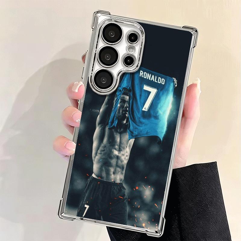 Football Star R-Ronaldo C-CR7 Soft Phone Case For Samsung Galaxy S26 Ultra S25 Edge S24 FE S23 Plus S22 S21 + S20 Plating Anti-F