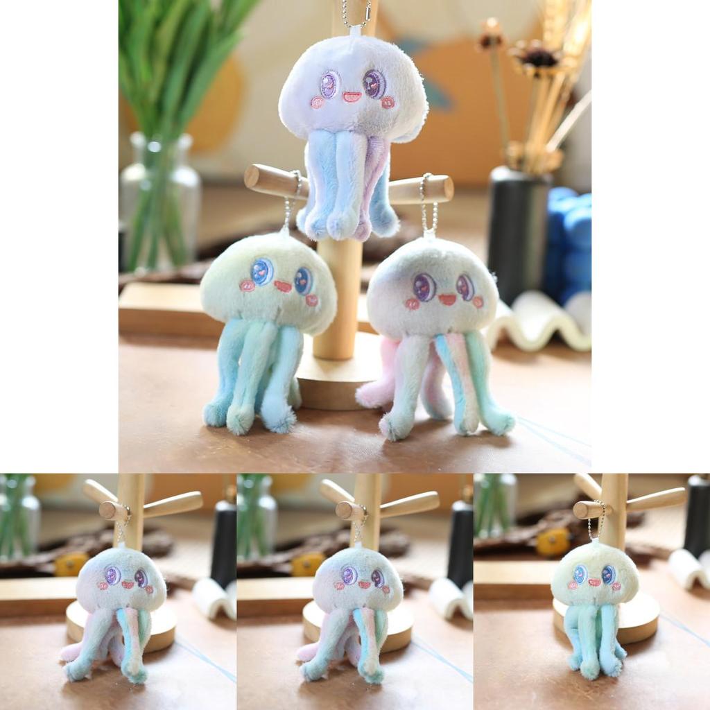 Cute Plush Octopus Keychain Soft Short Plush Stuffed Toy For Bags And Keys