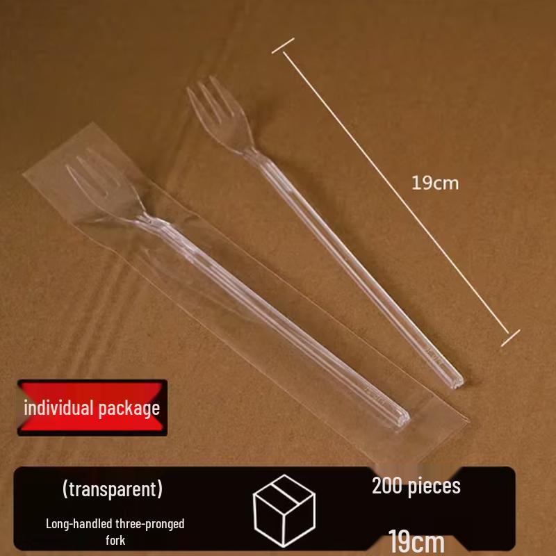 Individually Wrapped Disposable Long Fruit Forks