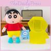 Crayon Shin Raincoat Chan Plush Toy Cartoon Stuffed Doll Decoration Cute Gift