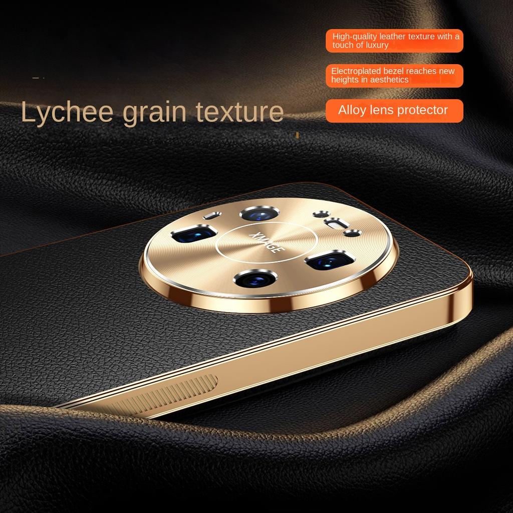For Huawei Mate 80 80 Pro 80 ProMax Phone Case, Electroplated Leather Covering Process, Scratch-resistant and Wear-resistant