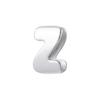 1Pcs Silvery Large/Small Polished Bead Letter Charm Pendant Suitable for Handmade Jewellery Accessories 1 Piece: VZ518