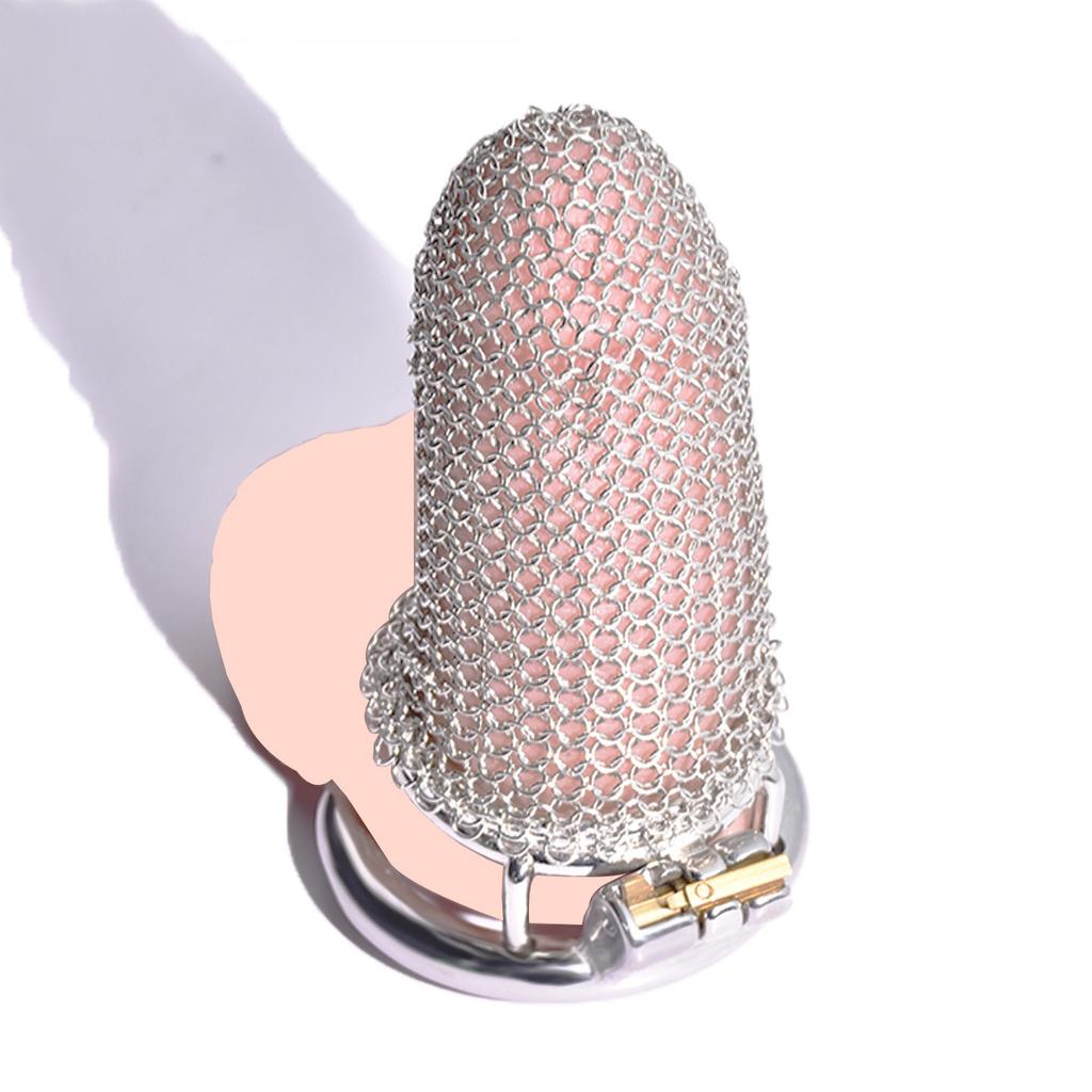 Řetízek z nerezové oceli Kovový CB zámek Zámek cudnosti Zámek mužského penisu Erekční kroužek Uretrální pás cudnosti Slave Bondage