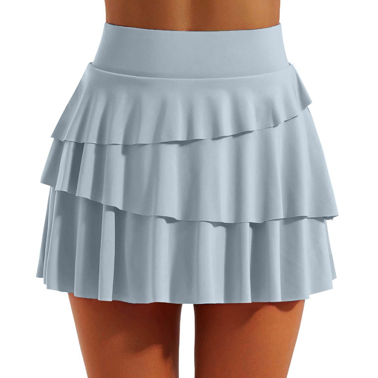 

Женская спортивная короткая юбка, шорты для йоги, брюки-юбка, дышащая полуюбка, теннисная юбка M синий