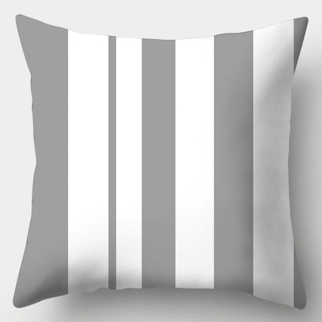 

45смX45см Серая наволочка для дивана в полоску, клетчатая наволочка для подушки 45x45cm