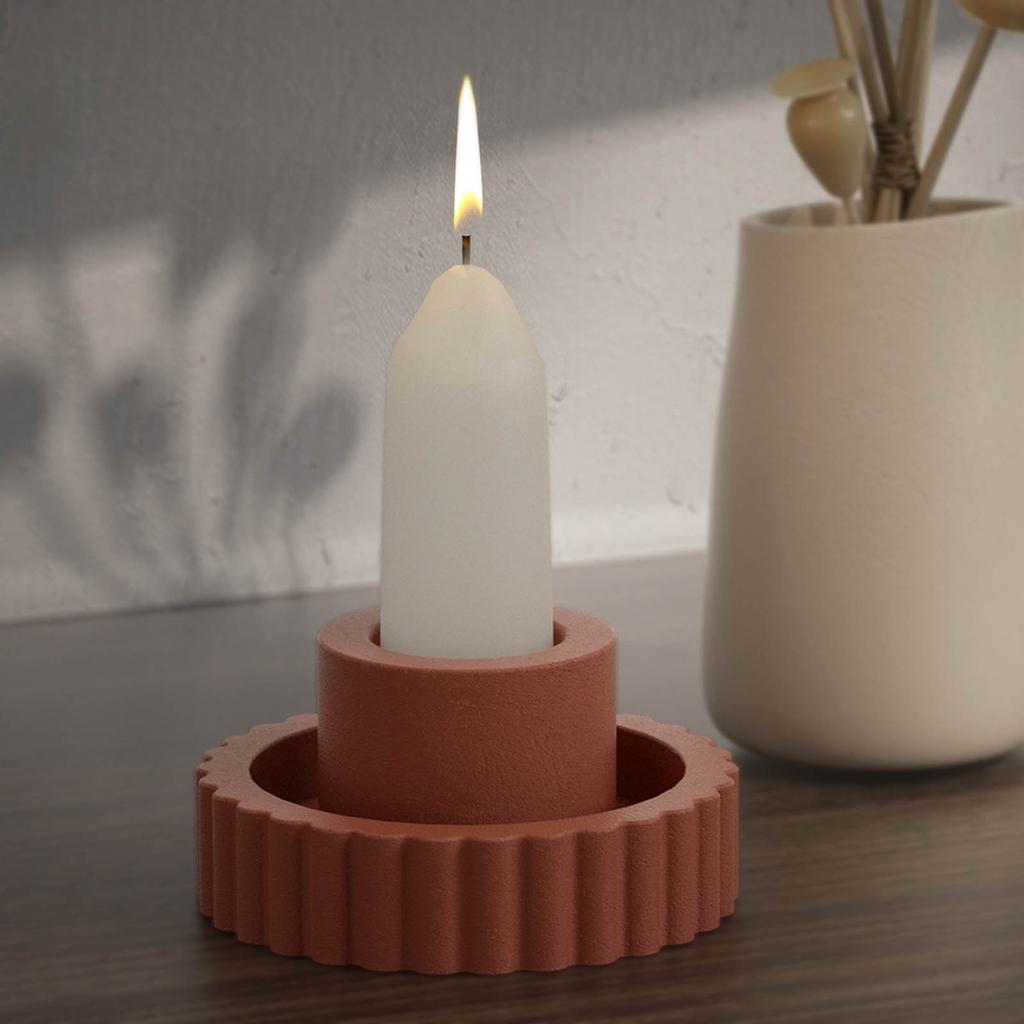 Candle Mould Decors Casting Molds DIY 3D Silicone Mould Cylinders Striped Mould Silicone Molds Handicrafts Candle Holder