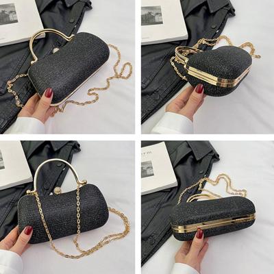 Women's Rhinestone Evening Clutch Purses Luxury Prom Chain Strap Shoulder Handbags For Wedding Bridal Prom Party Christmas Gift