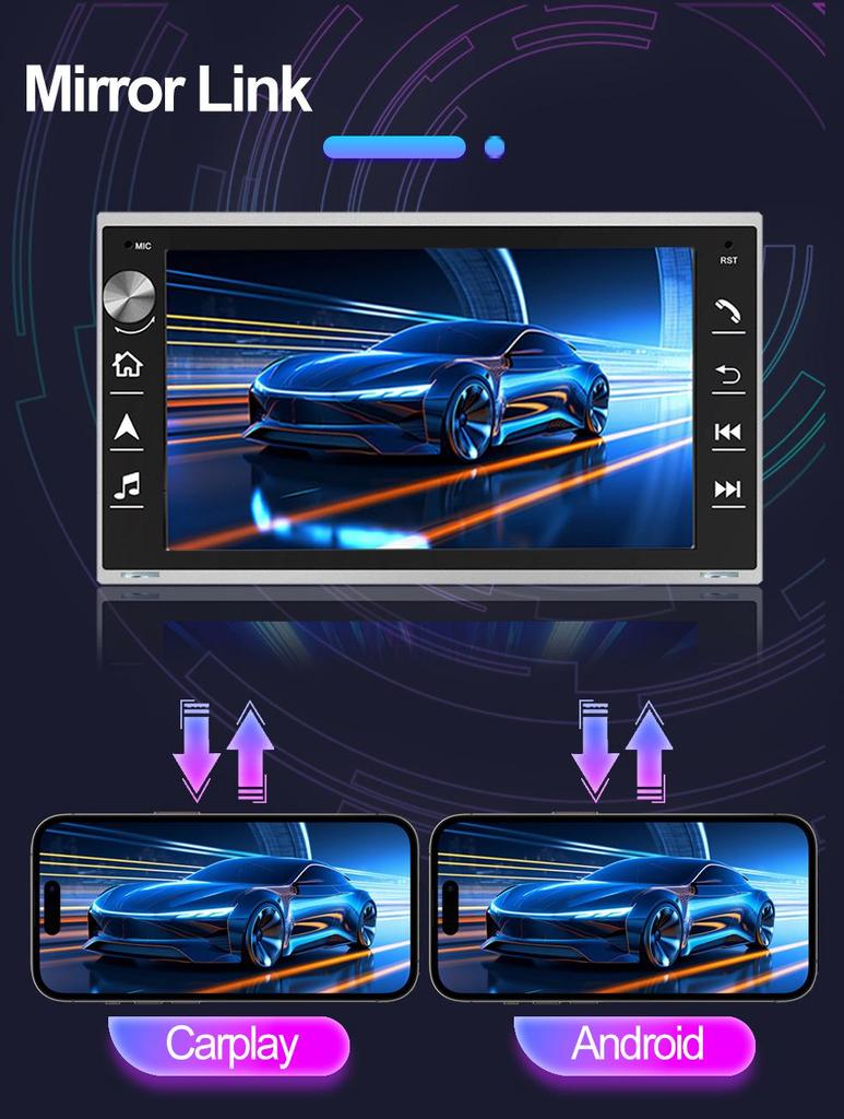 Volkswagen Passat Lingyu Android Car Navigation with Bluetooth, GPS, HD Backup Camera & CarPlay