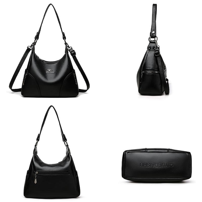 The New Style Bag Leather Luxury Handbags Women Bag Designer Solid Color Women Shoulder Messenger Bags for Women 2025 Sac A Main