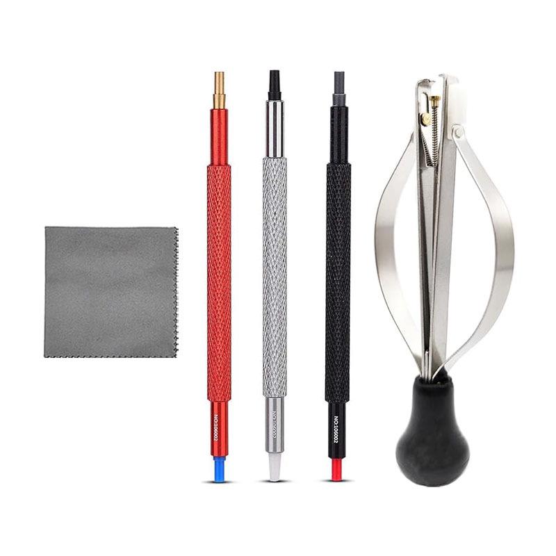 Spring-loaded Watch Hand Setting Tool Kit: Pliers, Hand Remover, and Setter Pen