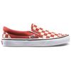 Vans Classic Slip-On Durable Non-Slip Low-Top Casual Skate Shoes Red And White Checkerboard Women Sneakers VN0A38F7ULL