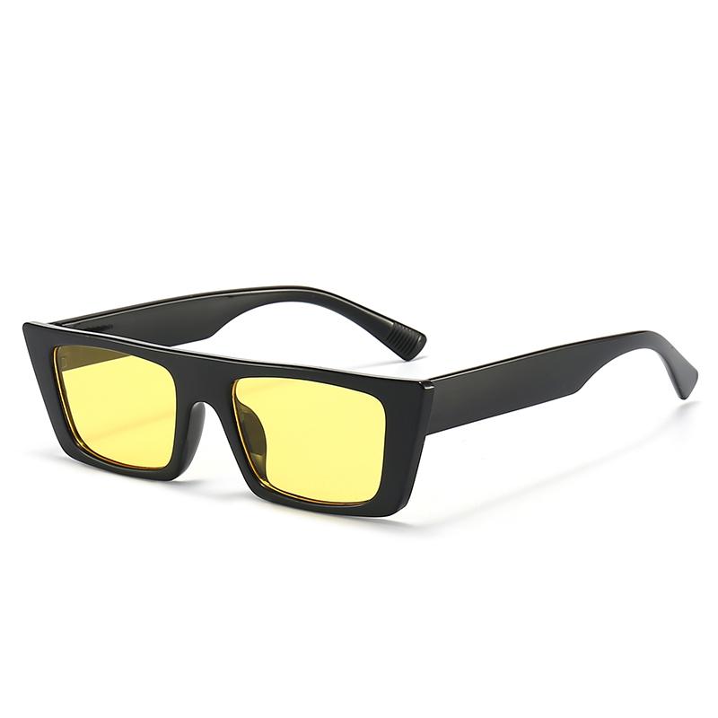 Vintage Fashion Colorful Square Sun Glasses Women Men Small Fresh Brand Designer Sunglasses Beach Travel Female Male Eyeglasses