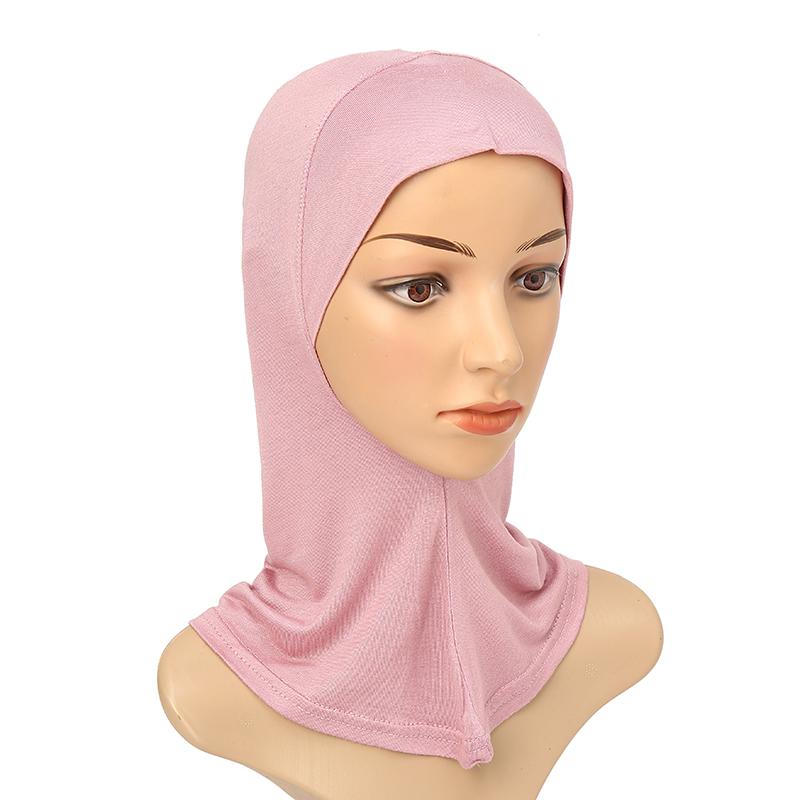 Muslim Full Coverage Undercap Women Cotton Jersey Hijab Elastic Bonnet Plain Underscarf Fashion Inner Headband Turban