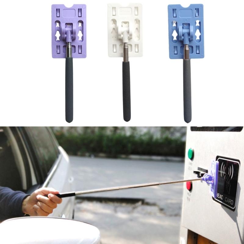 Retractable Toll Booth Card Reacher with Not Slip Grip ABS & Steel Construction Easy to Use for Drivers Elderly Users