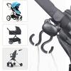 Adjustable Stroller Accessory Hanger Clip Double Hook Designing Easy Installation No Tools Required for Busy Parents