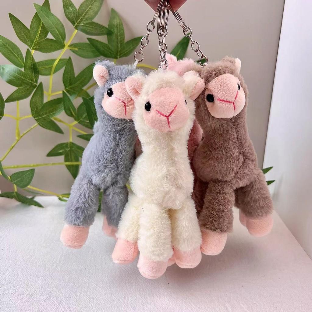 Alpaca Adorable Sweet Plush Toy Keychain Fluffy Mini Doll Great For Bag Charms
