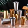 304Stainless Steel Cold Water Drinks Stackable Cup Double-Wall Beer Anti-Scalding Anti-Fall Cups Milk Mugsfor Kitchen Drinkware